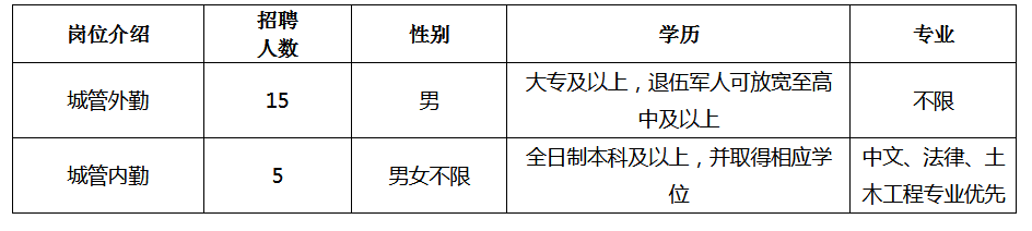 具備崗位簡介表所要求的其他條件。