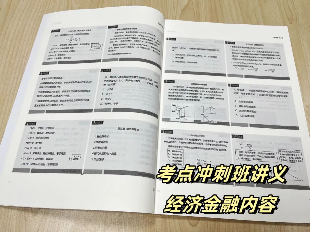 考點沖刺班課程教材一覽，助你認真復習，高效備考。